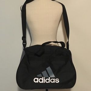 Adidas Black & Gray Duffle Gym Bag